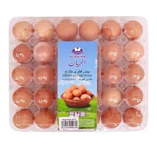 Al Rayan Fresh Qatari Brown Eggs 30 pcs