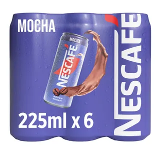 Nescafe Mocha Iced Coffee Can Value Pack 6 X 225 Ml