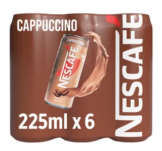 Nescafe Cappuccino Iced Coffee Can Value Pack 6 X 225 Ml