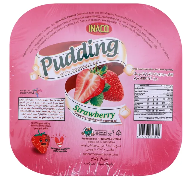 Inaco Strawberry Pudding with Coconut Gel 480 g