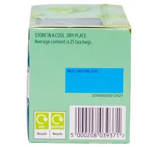 تيتلي شاي أعشاب نعناع طازج 25 كيس شاي 37 5 G
