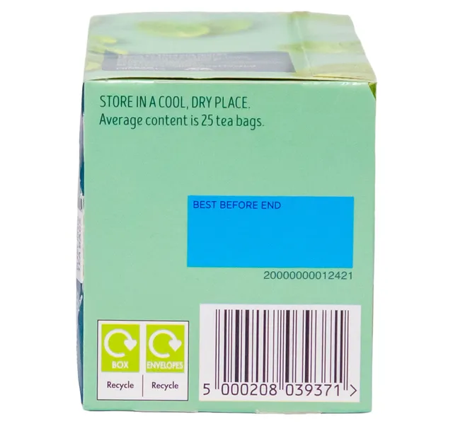 Tetley Herbal Fresh Mint Tea 25 Teabags 37 5 G