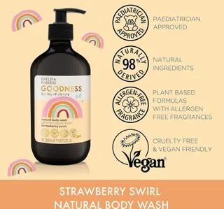Baylis & Harding Goodness Kids Strawberry Swirl Natural Body Wash 500 ml
