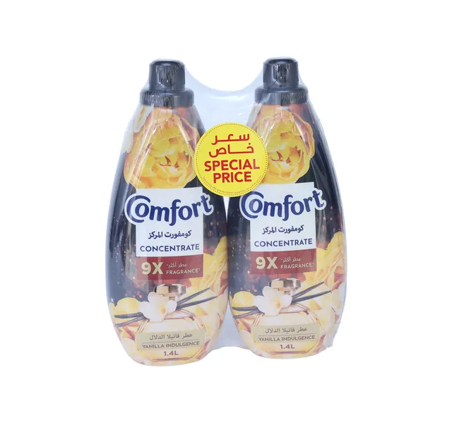 Comfort Concentrate Vanilla Indulgence Fabric Softener 2 X 1 4 Litres