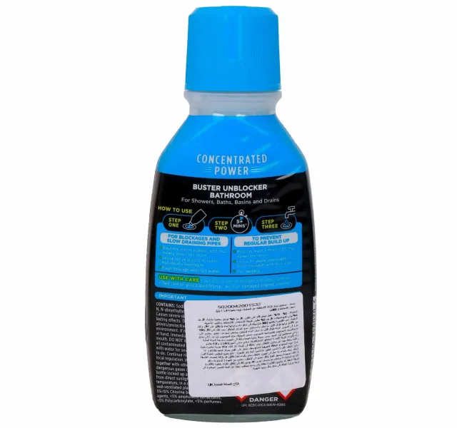 Buster Bathroom Plughole Unblocker 300 Ml