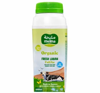 Meliha Organic Full Fat Fresh Laban Tetra 200 Ml