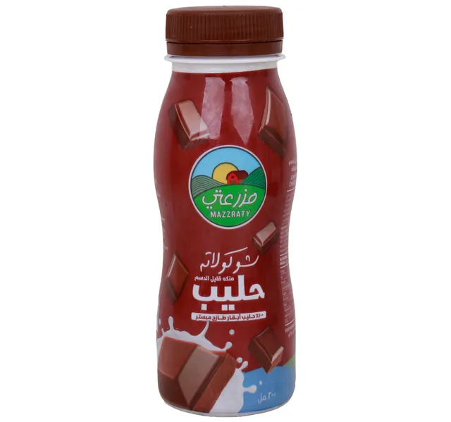 مزاراتي حليب منزوع الدسم بنكهة شوكولاتة 200 مل