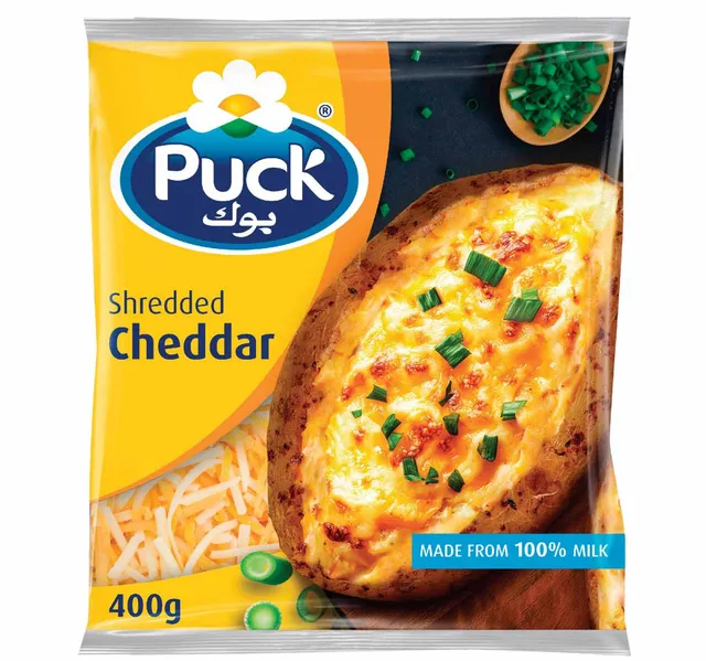 Puck Shredded Cheddar Cheese Mix 400 g