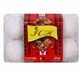 ICH Fresh Qatari White Eggs Large 6 pcs