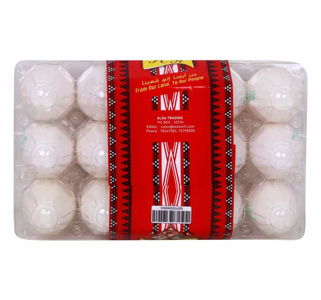 Ich Fresh Qatari White Eggs Large 15 Pcs