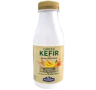 Koukakis Greek Kefir With Banana Oats Honey 330 Ml