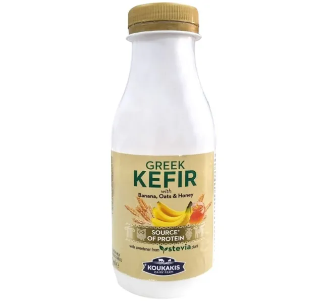 كوكاكيس كفير يوناني مع موز شوفان عسل 330 Ml
