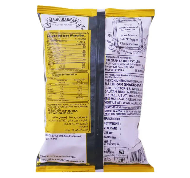 Haldiram's Magic Makhana Roasted Foxnuts Simply Salted 30 g