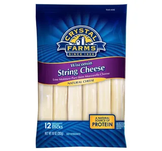 Crystal Farms Wisconsin String Cheese 12 pcs 283 g