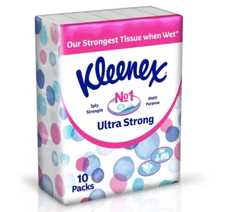 Kleenex Ultra Strong Facial Tissue 2ply 10 X 114 Sheets