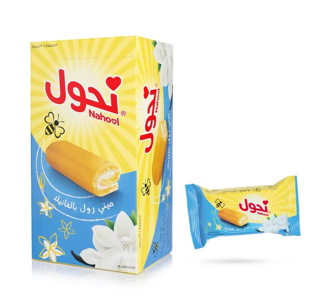 Nahool Mini Roll Vanilla Cake 12pcs 276 g