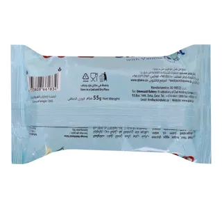 Qbake Snax Swiss Roll with Vanilla Filling 55 g