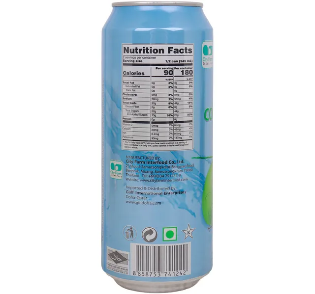 City Fresh Coconut Juice With Pulp 490 Ml