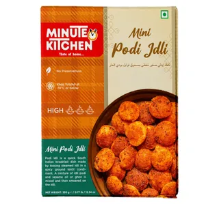 Minute Kitchen Frozen Mini Podi Idli 350 g