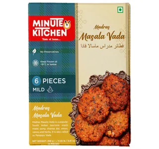 Minute Kitchen Frozen Madras Masala Vada Mild 6 pcs 250 g