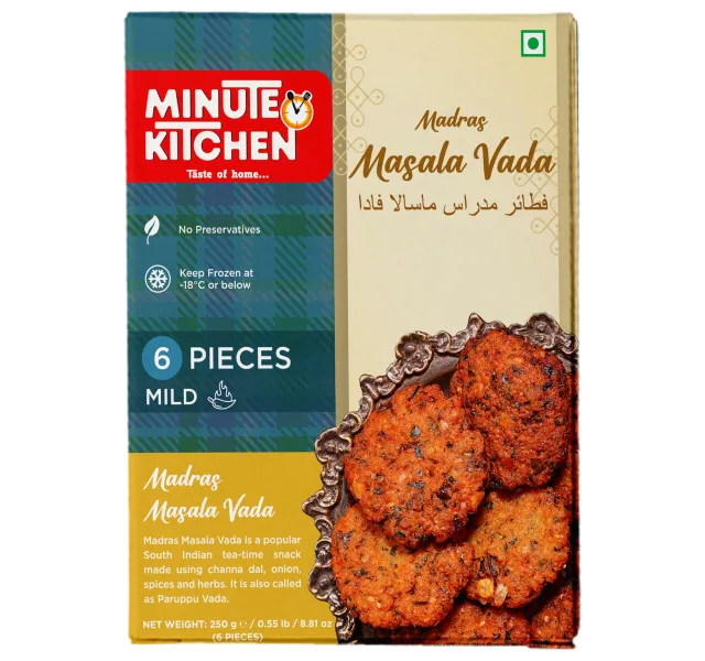 Minute Kitchen Frozen Madras Masala Vada Mild 6 pcs 250 g