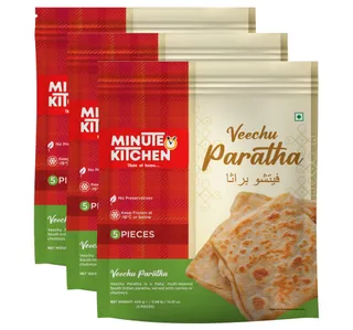 Minute Kitchen Frozen Veechu Paratha 5 pcs 3 x 400 g