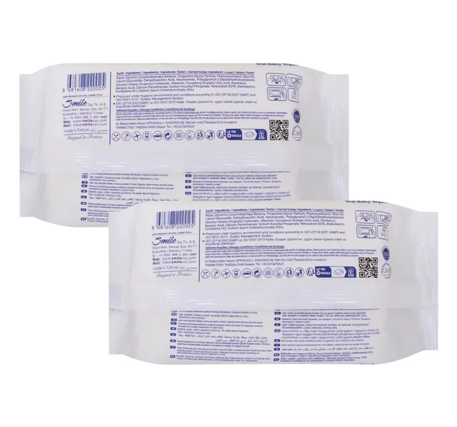 Voi Baby Multi Vtamin Wet Wipes Alcohol Free Value Pack 2 X 100 Pcs