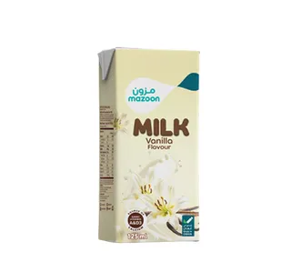 Mazoon UHT Vanilla Flavour Milk 125 ml