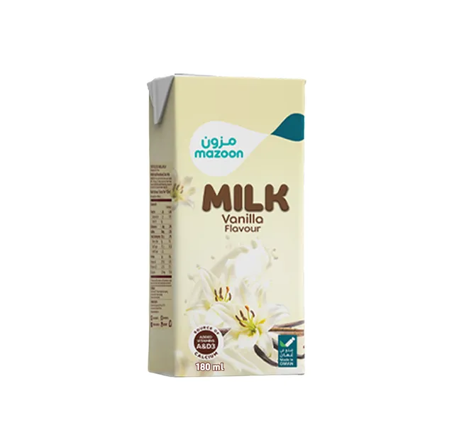 مزون حليب فانيلا بنكهة UHT 180 ml