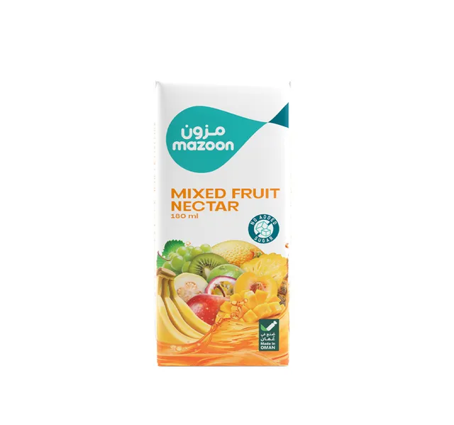 Mazoon No Added Sugar Mixed Fruit Nectar 180 Ml