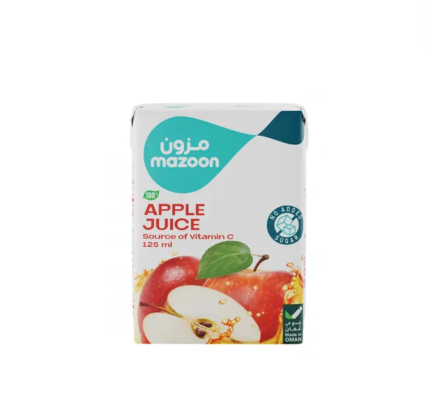 مزون بدون سكر مضاف 100% تفاح 125 ml