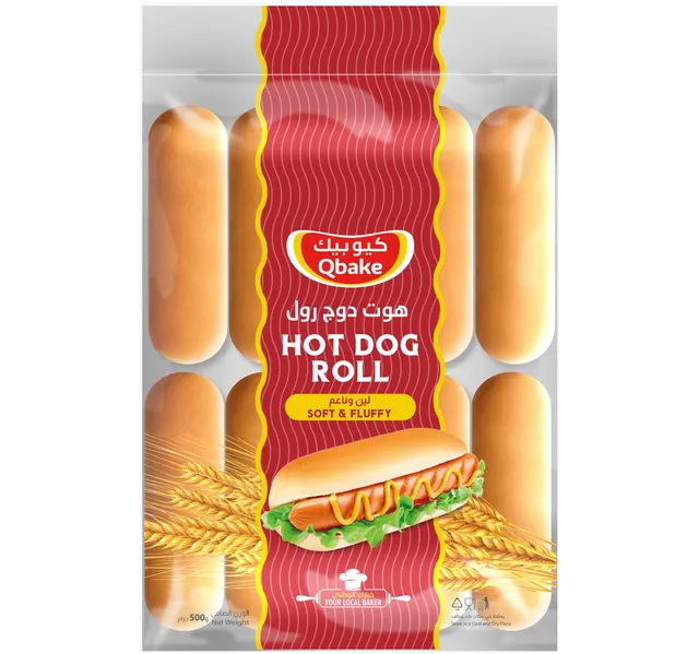 Qbake Hot Dog Roll 10 Pcs