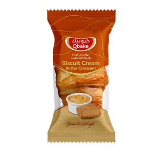 Qbake Butter Croisant With Biscuit Cream 80 G