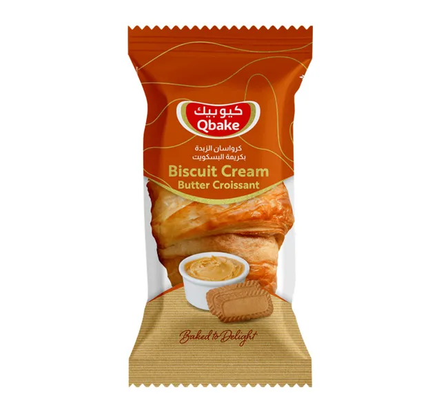 Qbake Butter Croisant With Biscuit Cream 80 G