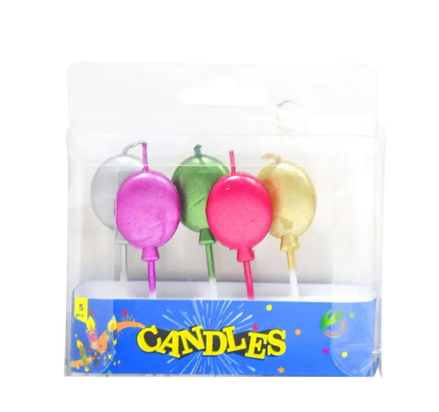 Total Care Balloon Party Candle 5 Pcs Tc967