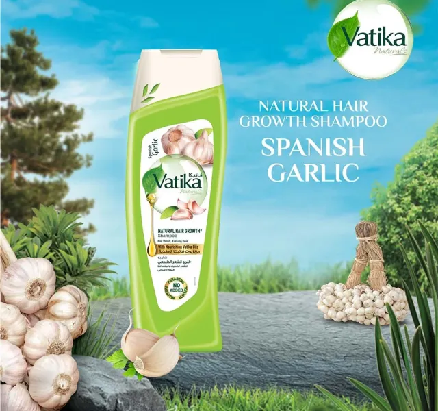 Dabur Vatika Naturals Spanish Garlic Shampoo For Weak & Falling Hair 200 ml