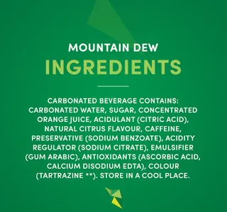 Mountain Dew Regular Can Value Pack 15 x 155 ml