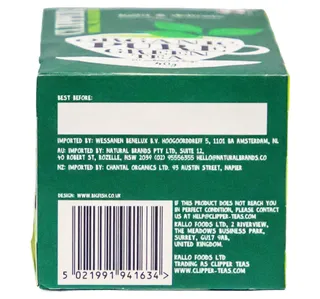 Clipper Organic Pure Green Tea 20 Teabags 40 G