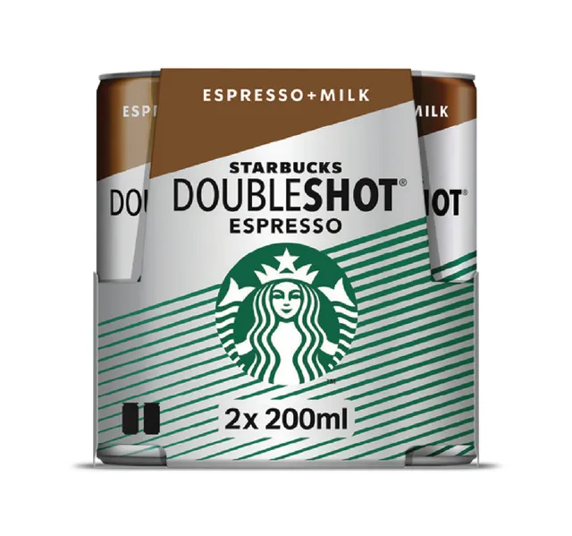 Starbucks No Added Sugar Doubleshot Espresso Value Pack 2 x 200 ml