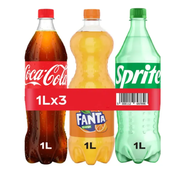 كوكا كولا سبرايت فانتا فاليو باك 3 X 1 Litre