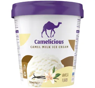 Camelicious Vanilla Camel Milk Ice Cream 125 Ml