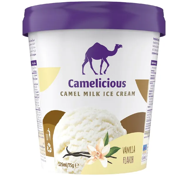 Camelicious Vanilla Camel Milk Ice Cream 125 ml