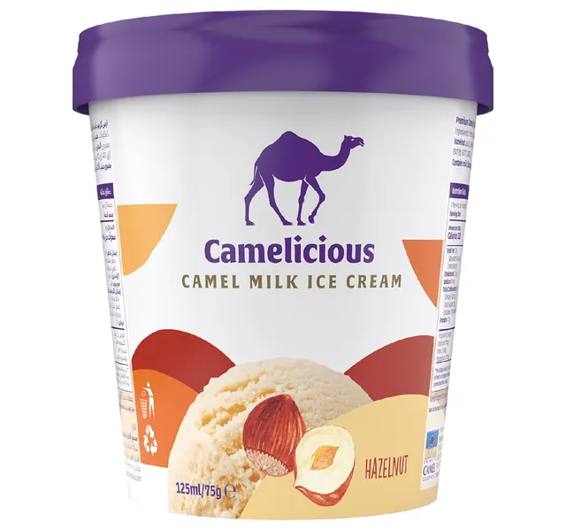 Camelicious Hazelnut Camel Milk Ice Cream 125 ml