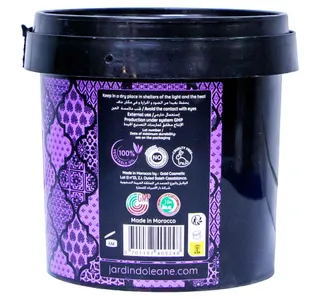 Jardin D Oleane Moroccan Black Soap with Ghassoul & Rosemary Essential Oil 500 g