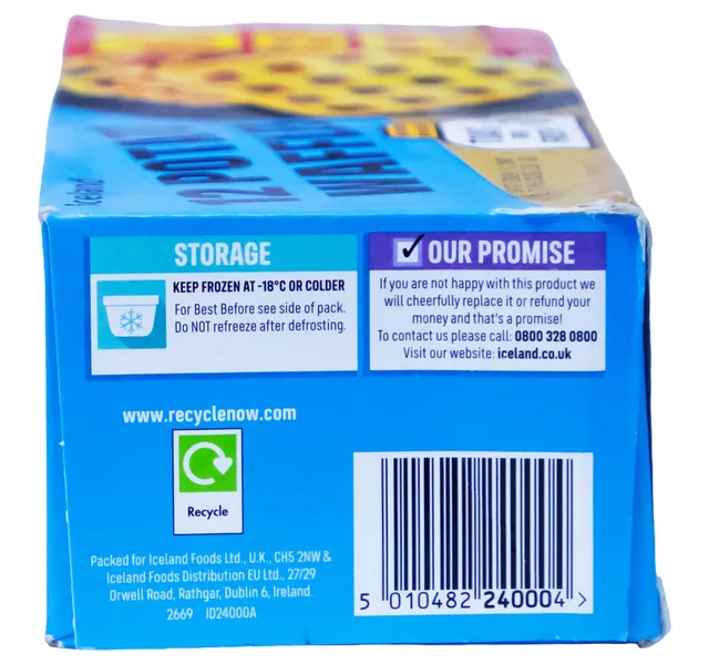 Iceland 12 Potato Waffles 20 Extra 680 G