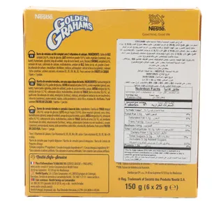 Nestle Golden Grahams Breakfast Cereal Bar 150 G