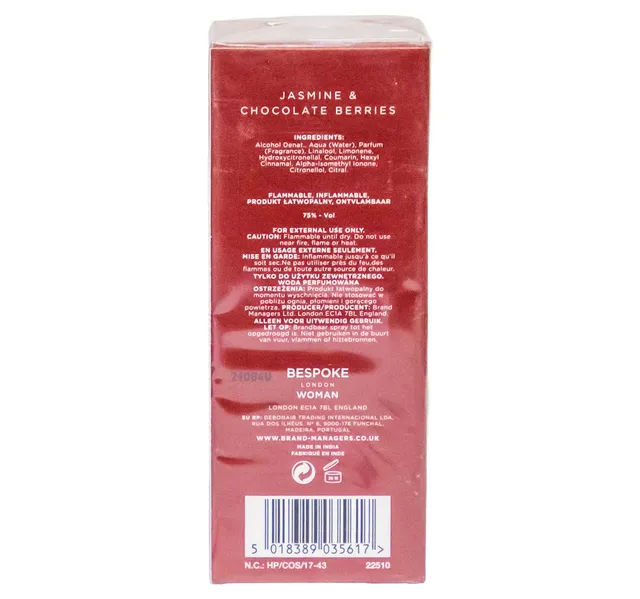 Bespoke London Woman EDP Jasmine & Chocolate Berries 100 ml