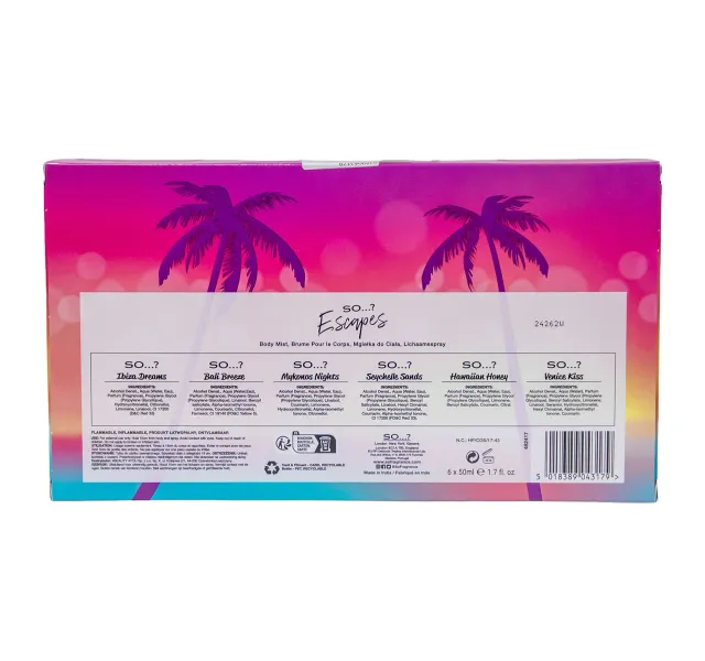 So Escapes Body Mist 6 X 50 Ml