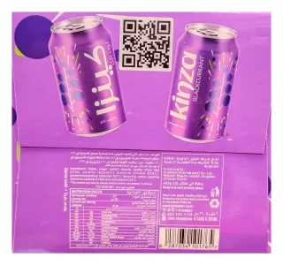 كينزا مشروب غازي كشمش أسود 6 X 360 Ml