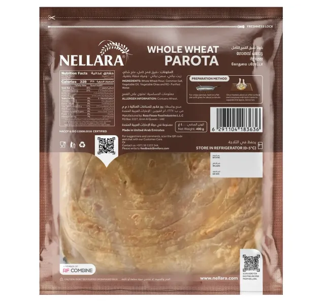 Nellara Whole Wheat Parota 5 Pcs